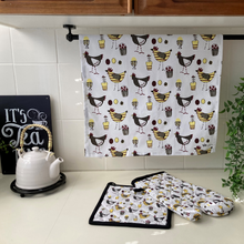 Load image into Gallery viewer, Chickens Tea Towel
